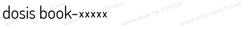 dosis book字体转换